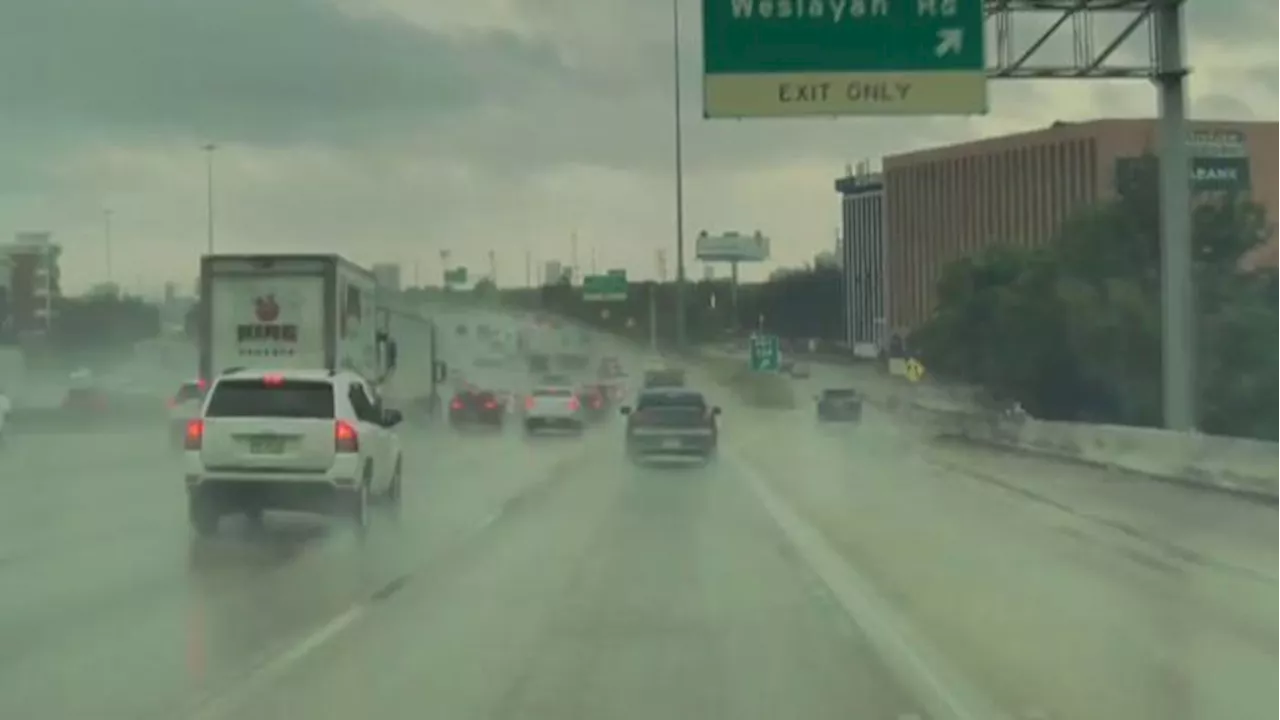 VIDEO: 18-wheeler slams into concrete barrier on Houston’s Southwest Freeway