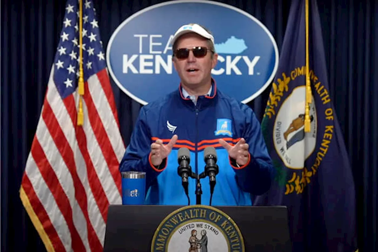 Kentucky Gov. Andy Beshear shows off his 'Ted Lasso' look on Halloween