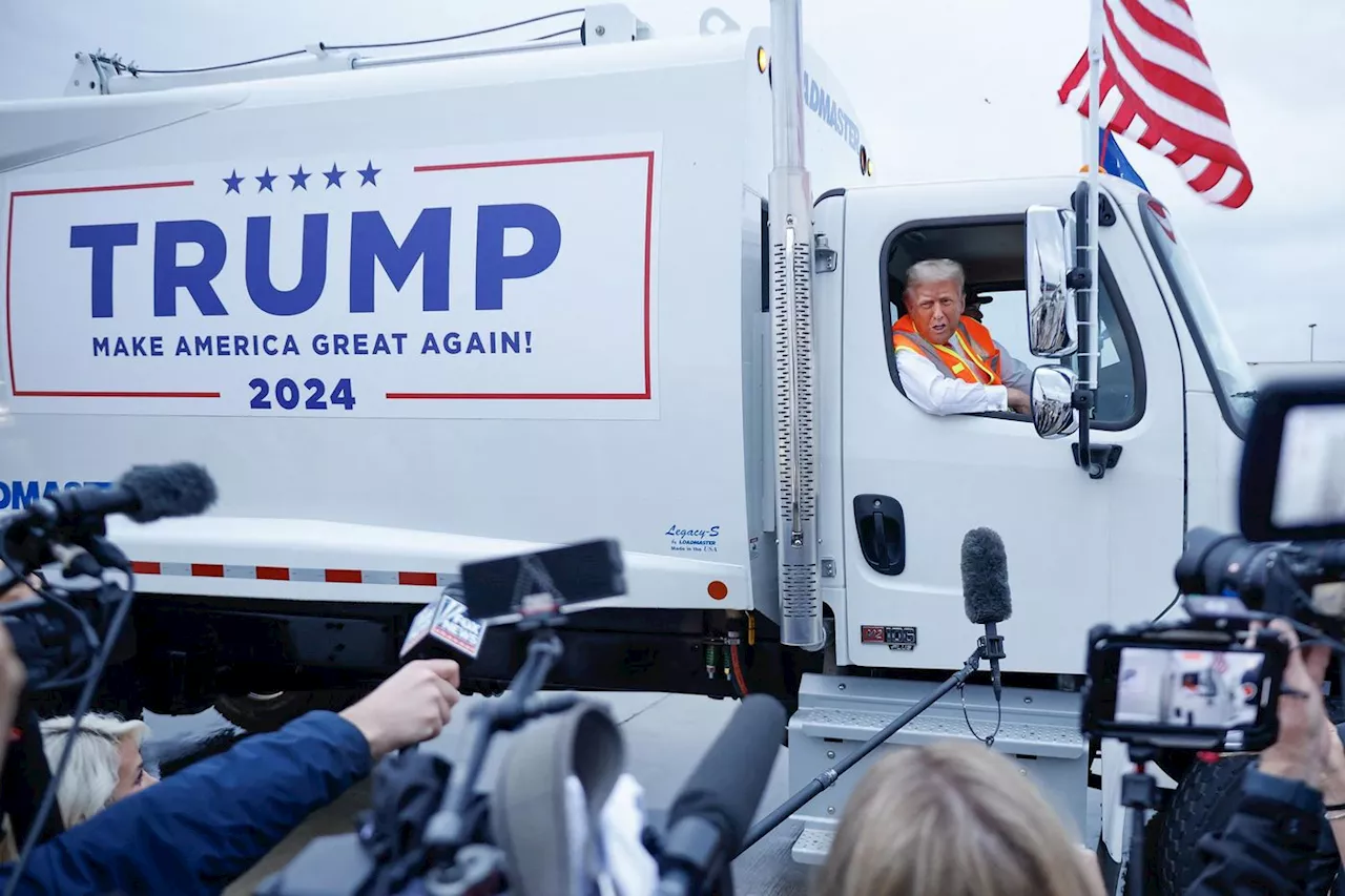 Présidentielle américaine 2024 : Donald Trump s’affiche dans un camion poubelle