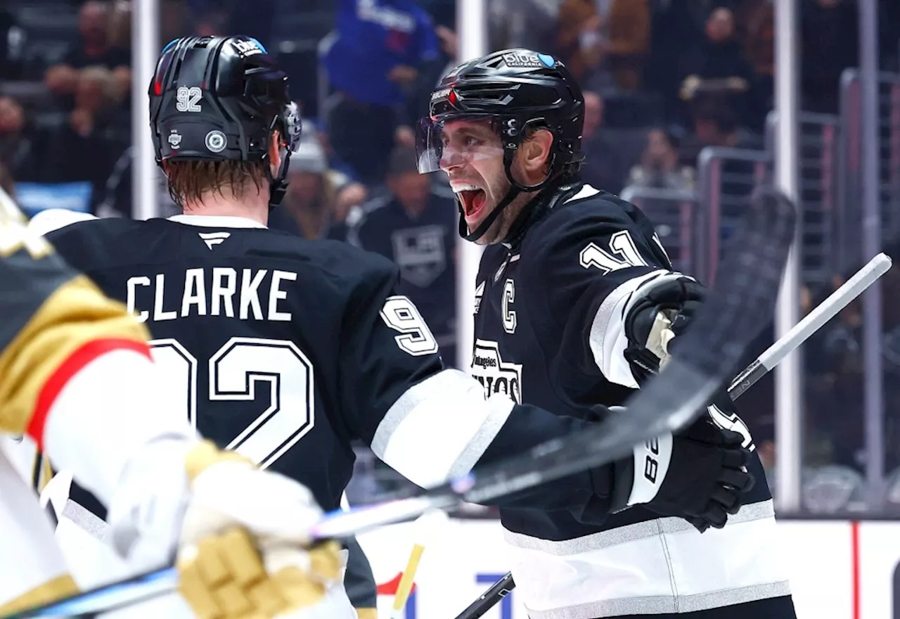 Anze Kopitar gets 800th assist as Kings beat Golden Knights