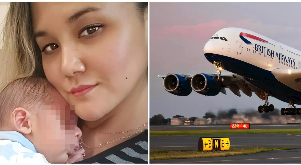 In aereo per 40 ore col figlio di 9 mesi, la denuncia della mamma: «Un inferno, sono piena di lividi. Nessuno