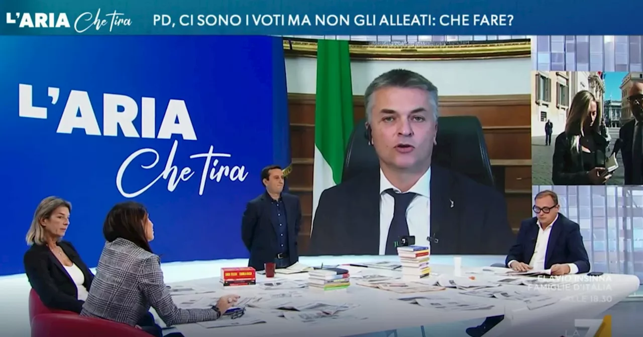 Edoardo Rixi: "Spiace non avere i pop-corn". Il campo largo deraglia in diretta tv e il leghista se la ride