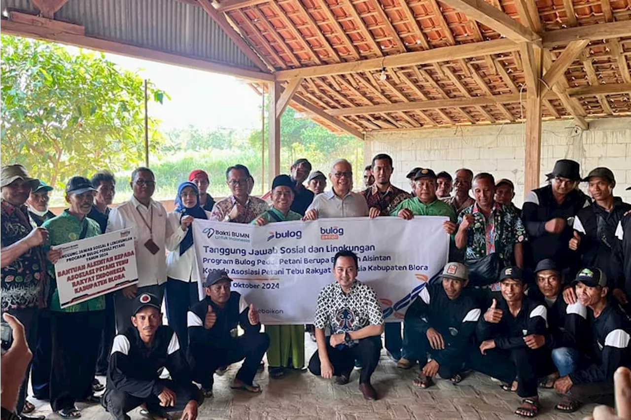 Berikan Bantuan Alsintan, BULOG Dukung Produktivitas Petani Tebu Blora