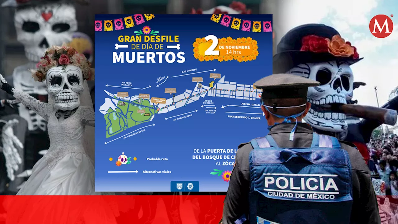 Alternativas viales por Desfile de Día de Muertos 2024 en CdMx; conoce estas rutas