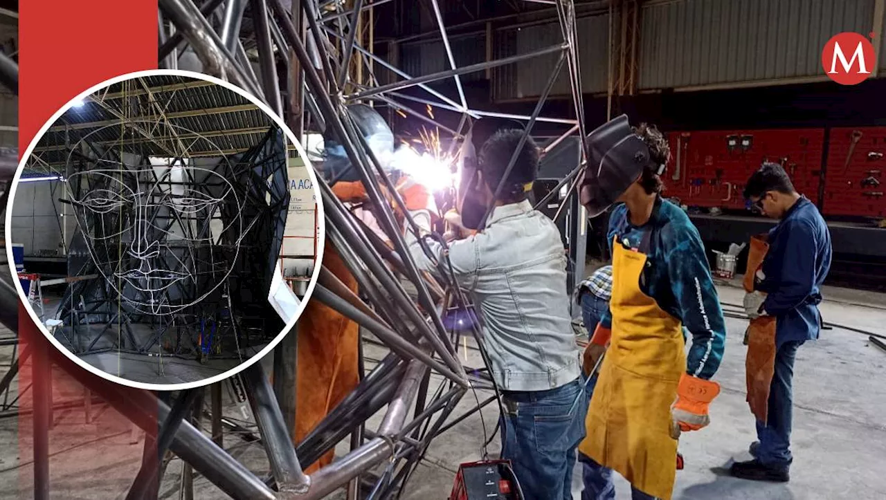 Estudiantes del ITACE participan en mega escultura de la Virgen de El Chorrito