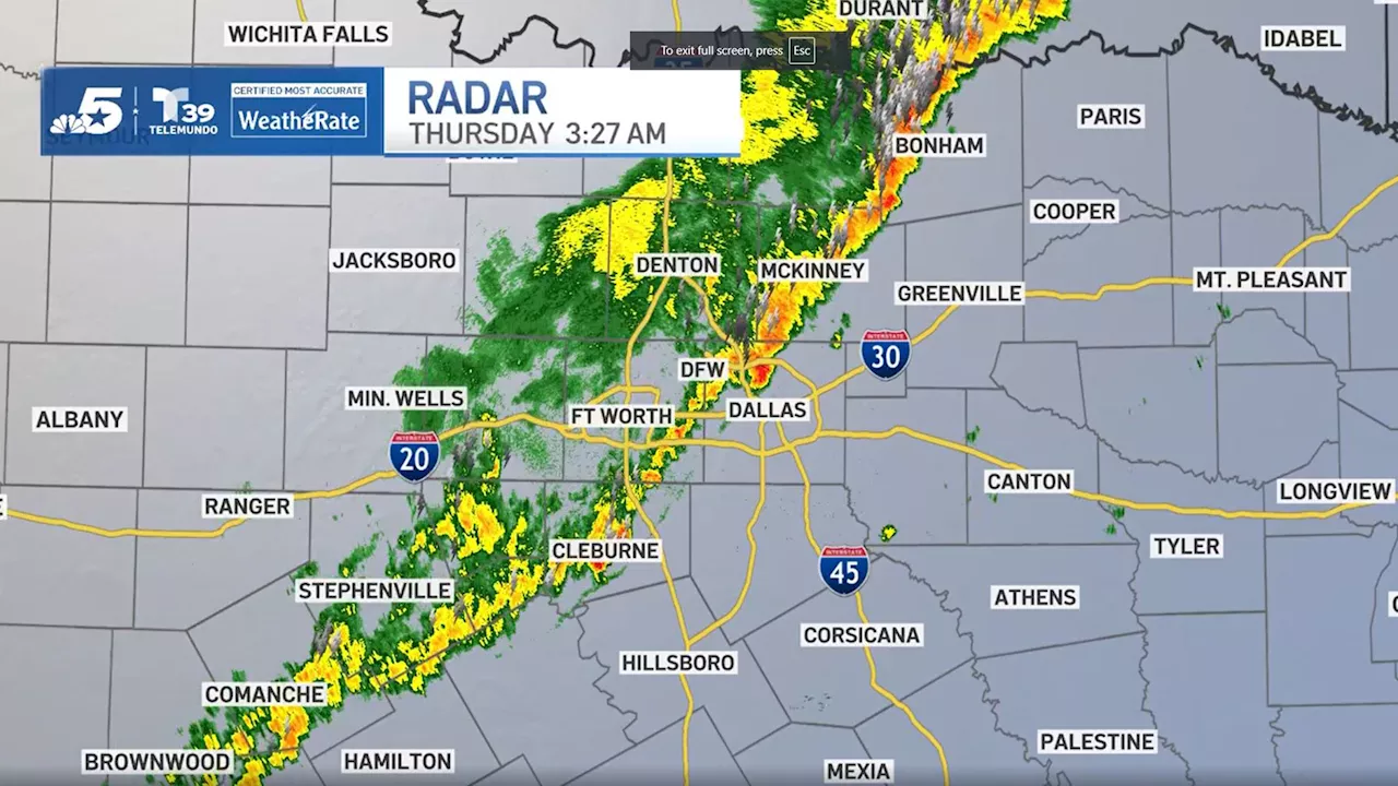 LIVE RADAR: Storms move through North Texas; Clearing out for Halloween