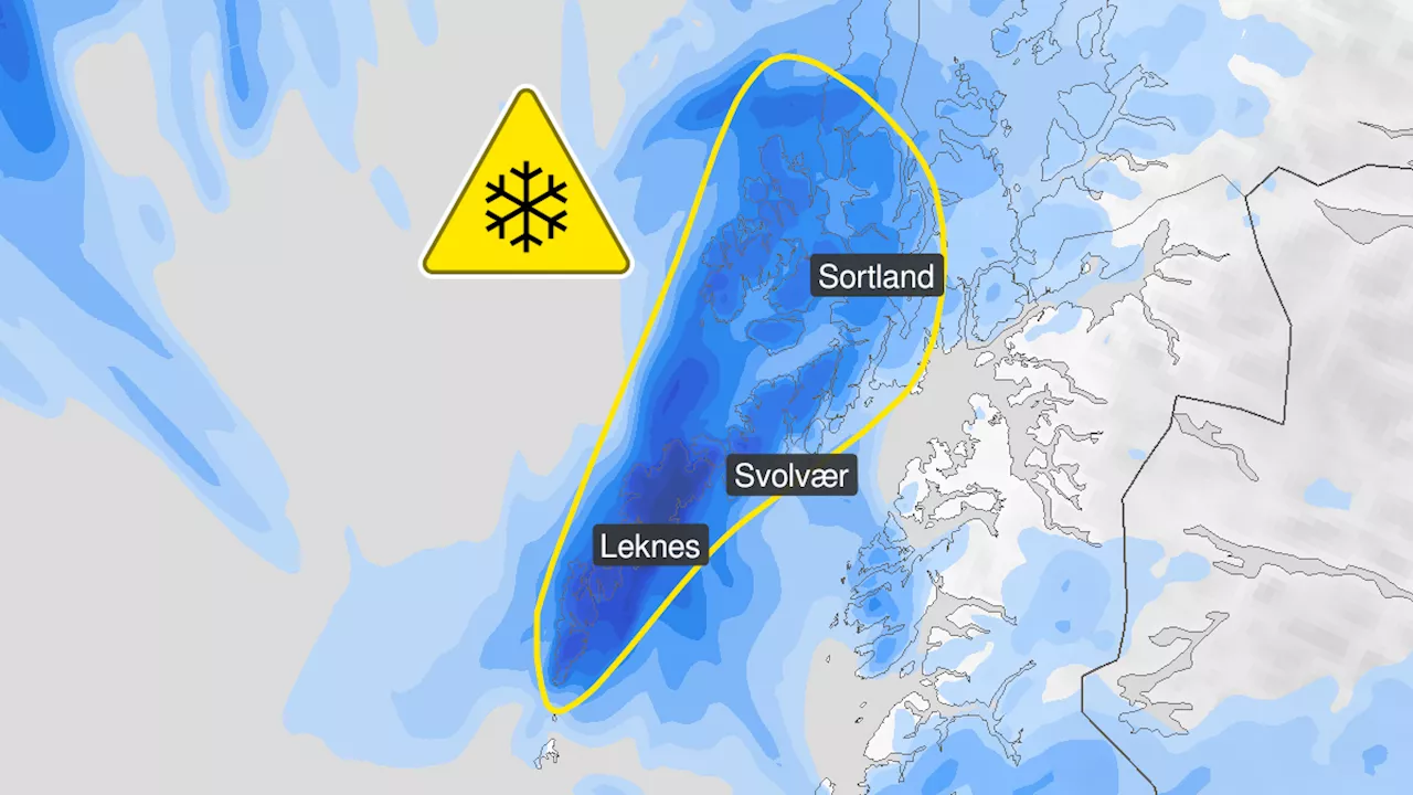 – denne gang for mye snø: – Kan komme 20–30 centimeter i løpet av kort tid