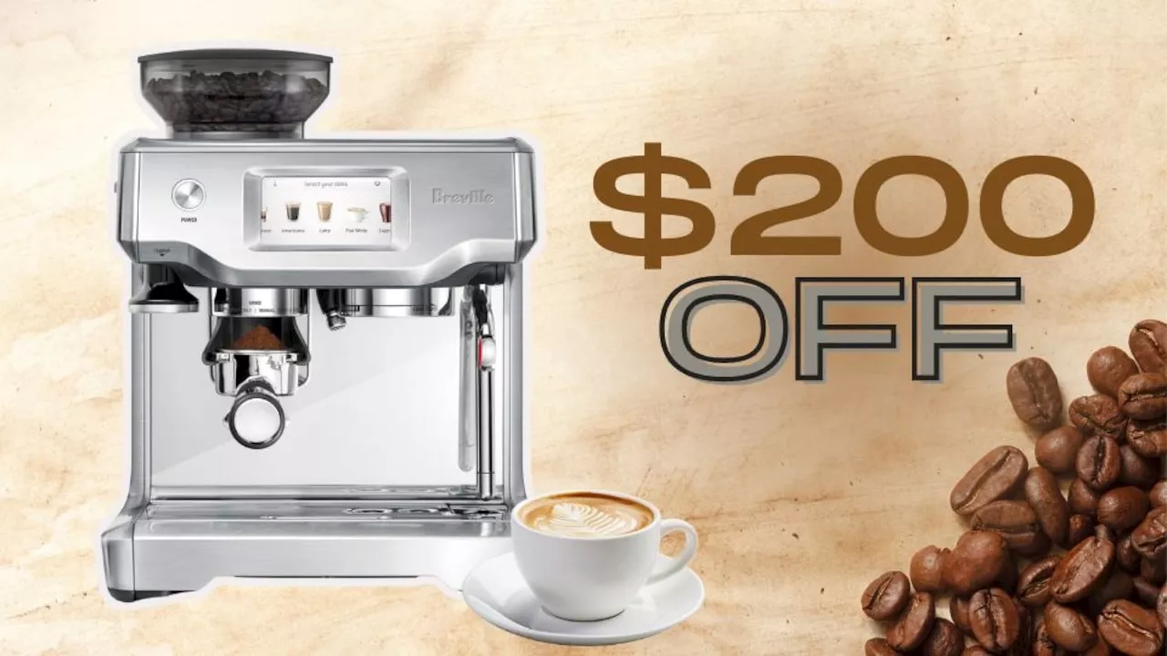 Amazon slashed the Breville Barista Touch espresso machine back down to its October Prime Day price