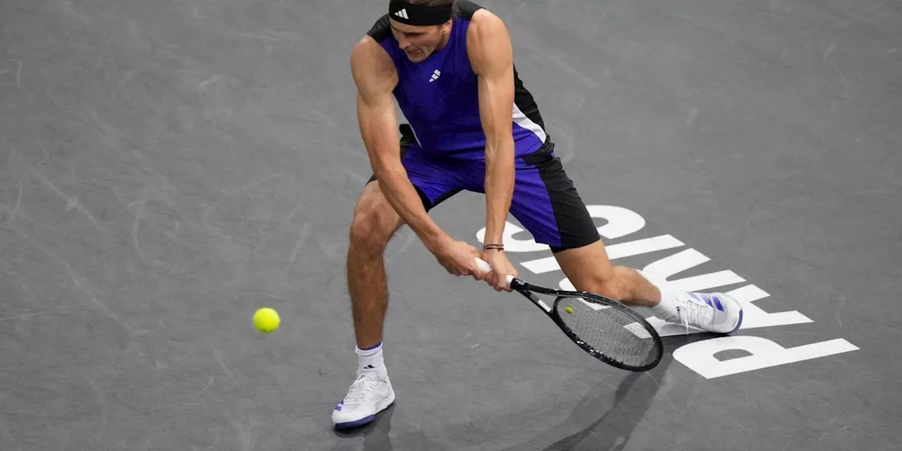 Tennisprofi Zverev im Viertelfinale von Paris