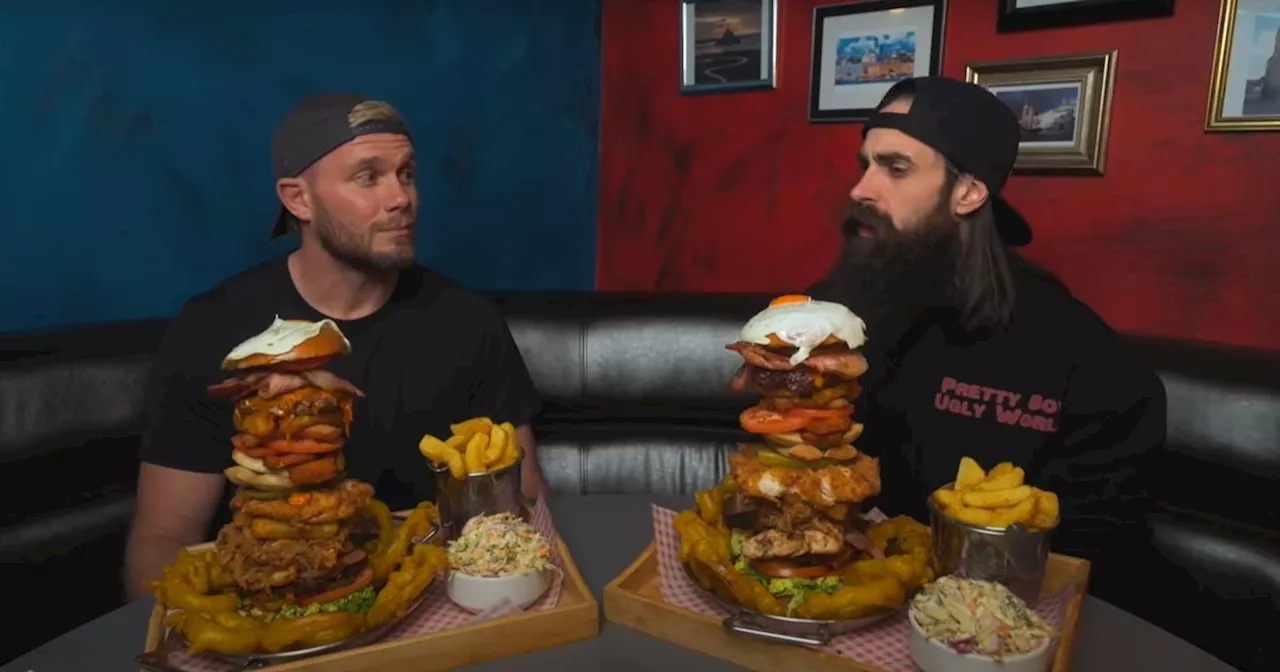 BeardMeatsFood YouTuber felt confident - until he saw restaurant's burger stack