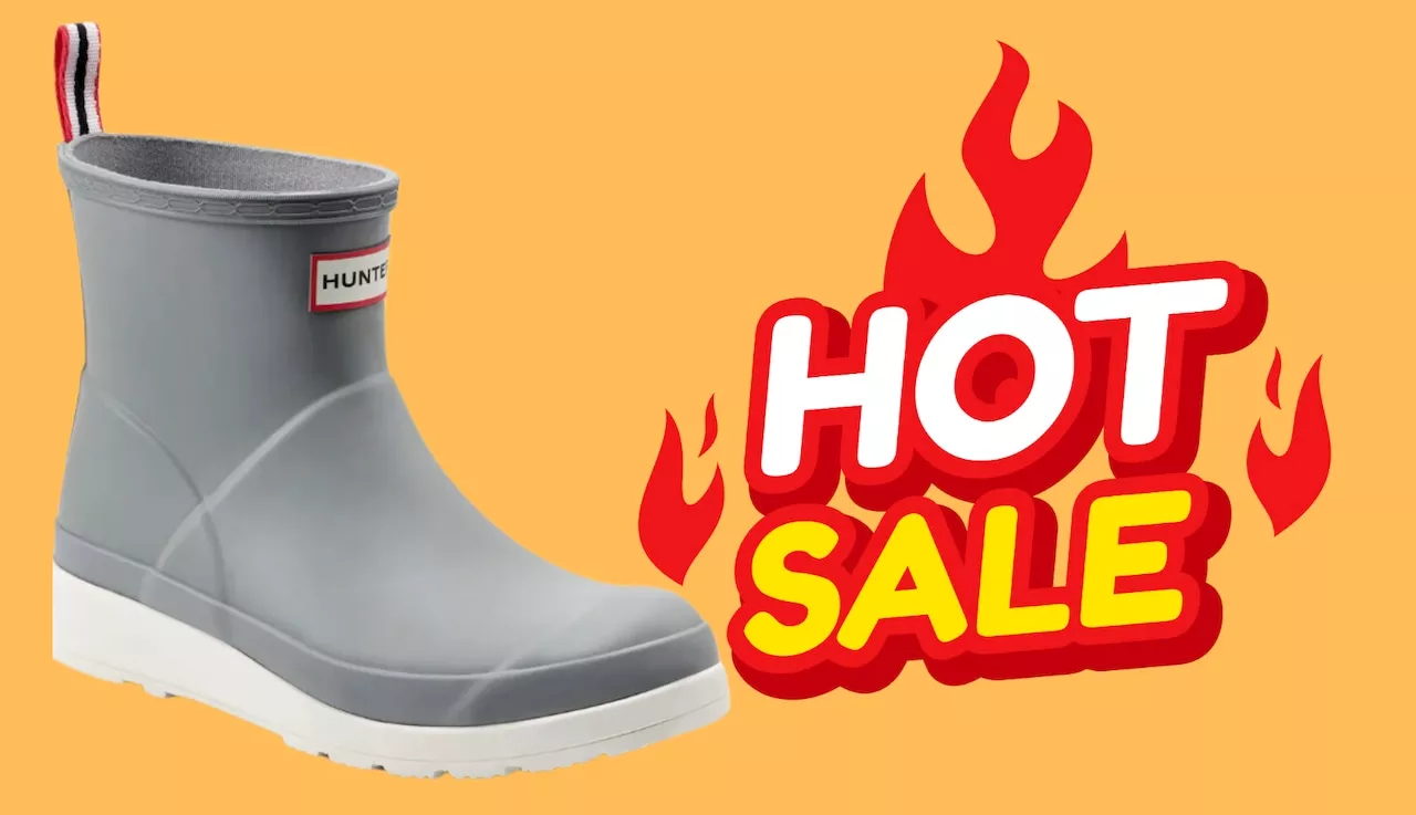 These Hunter Waterproof Short Rain Boot are marked down to $70 at Nordstrom Rack this week