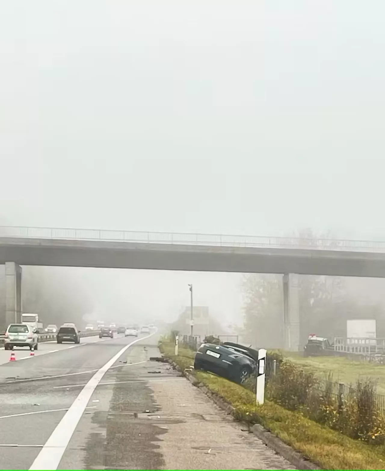 Schönbühl BE / Autobahn A6: Auffahrkollision zwischen zwei Autos