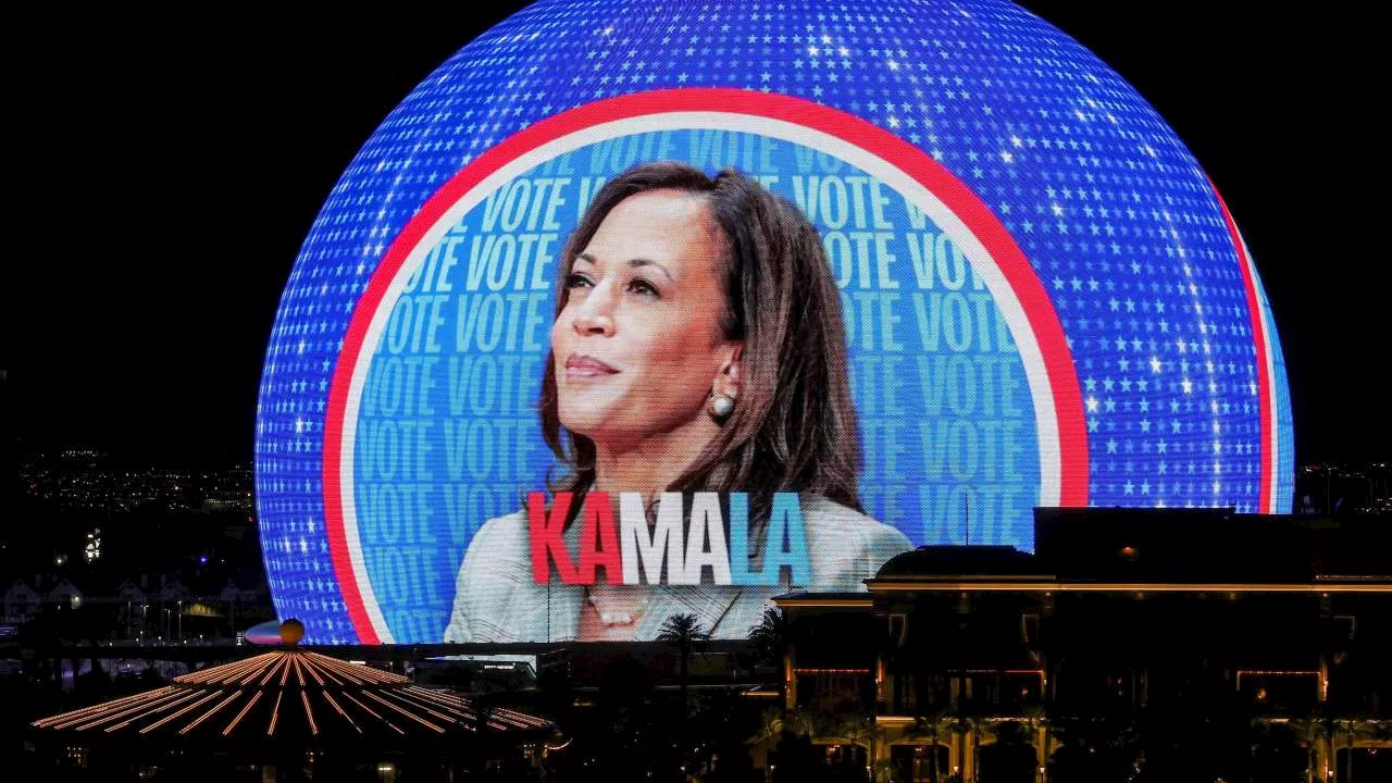 The insane cash Democrats will spend to advertise Harris on Las Vegas landmark