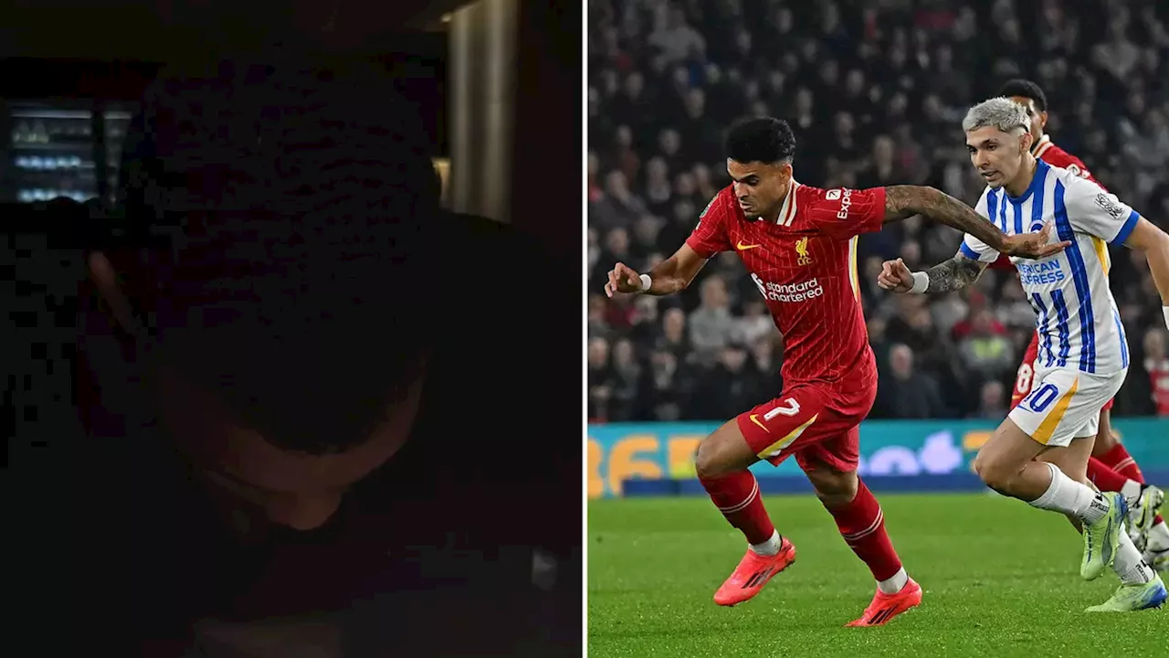 Liverpool fans spot what Ryan Gravenberch was caught doing while they played Brighton in Carabao Cup