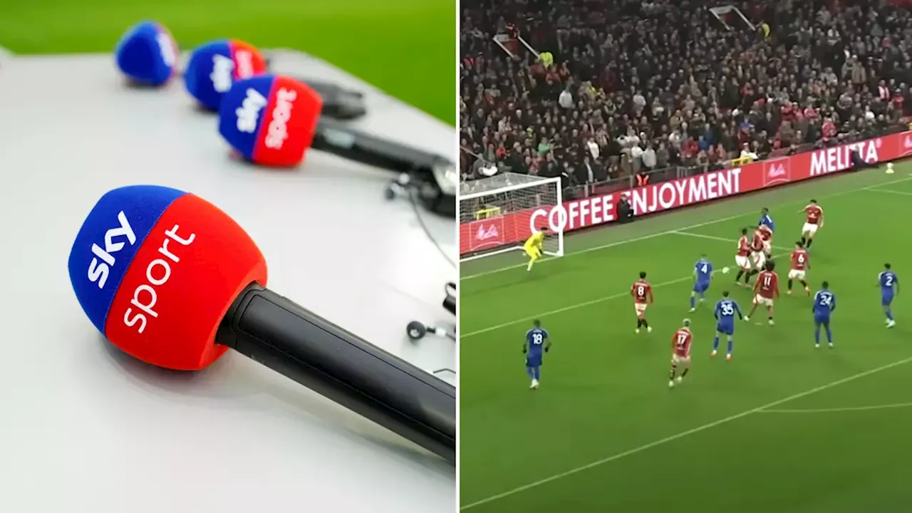 Sky Sports criticised after error during Carabao Cup coverage of Man Utd vs Leicester City