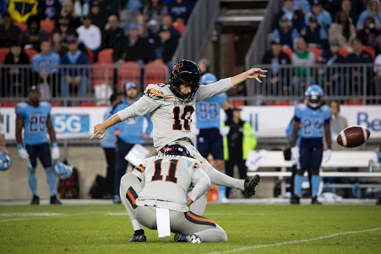 BC Lions kicker Sean Whyte up for CFL Outstanding Player award