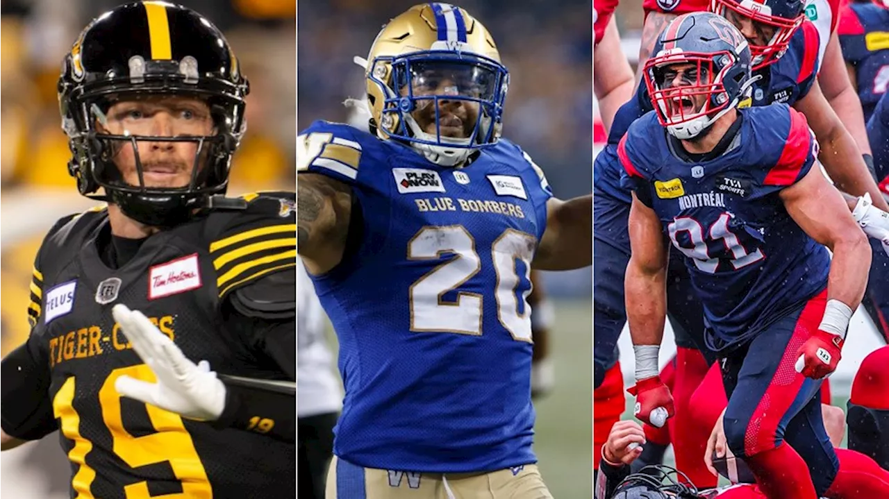 Oliveira up against Mitchell for CFL MOP, Adeyemi-Berglund for Most Outstanding Canadian