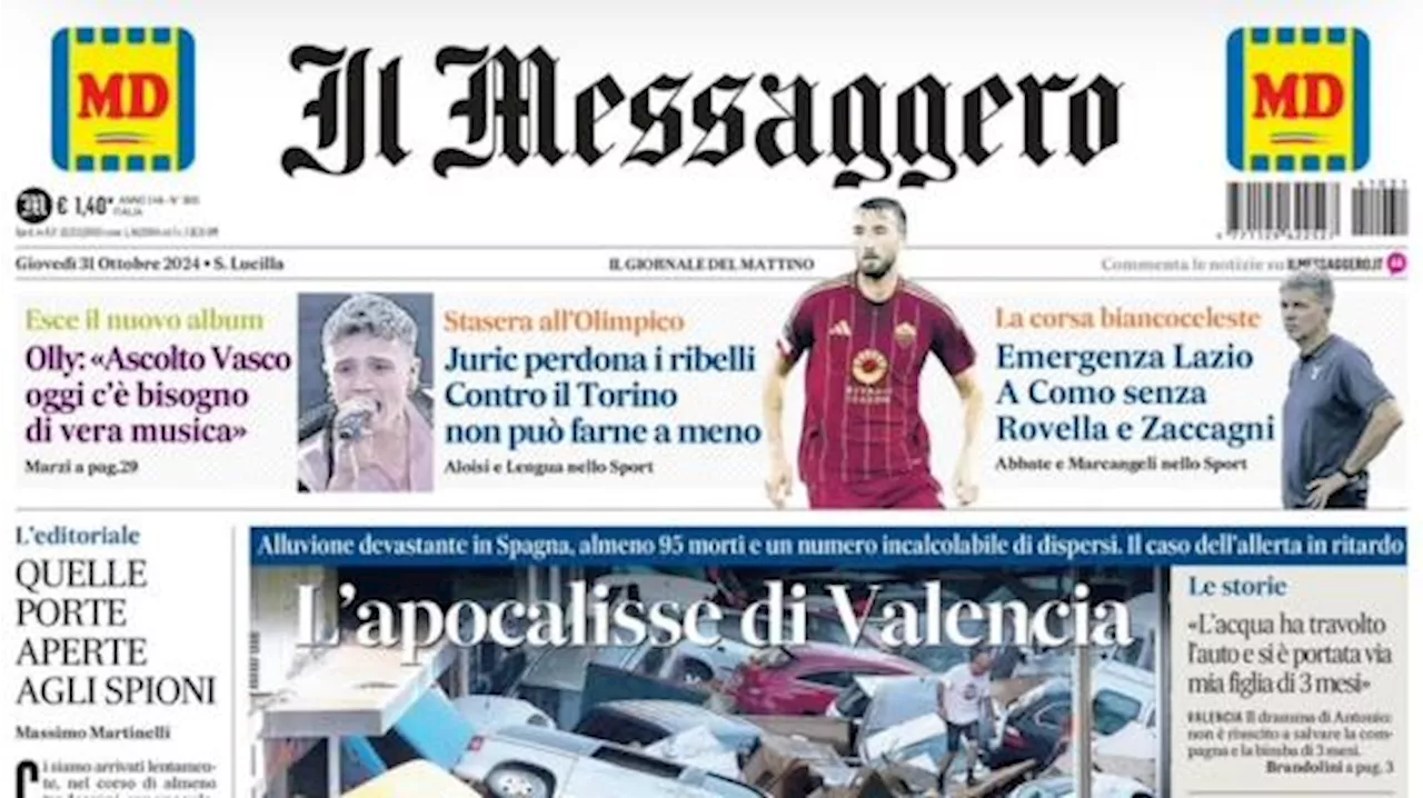 Il Messaggero: 'Roma, Juric perdona i ribelli: contro il Torino non può farne a meno'