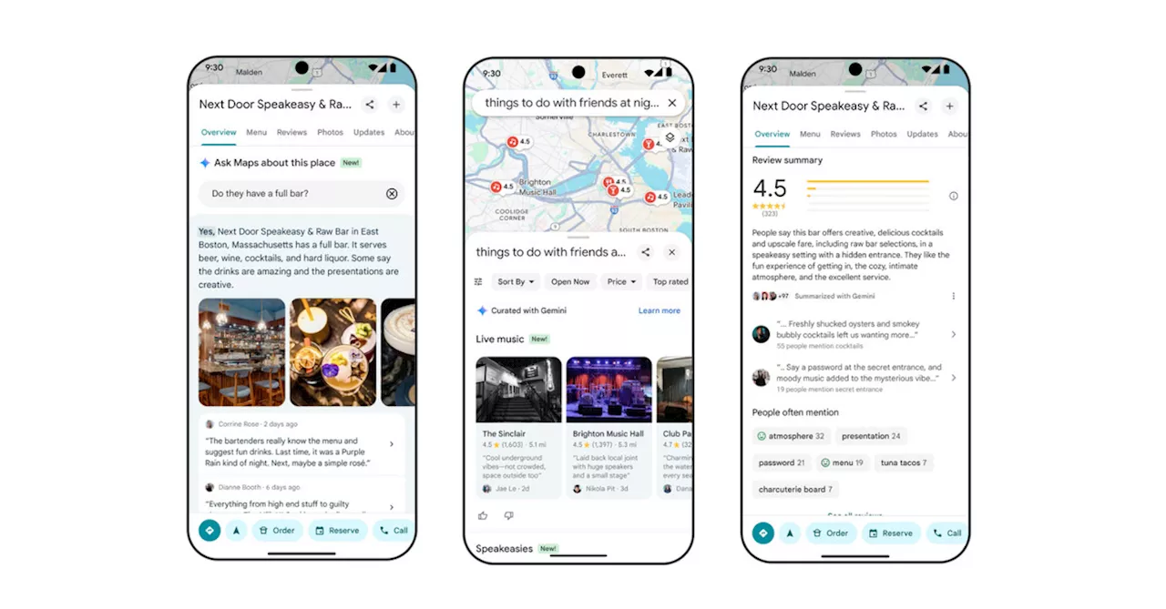 Google Maps will use AI to answer questions about the new restaurant you want to try