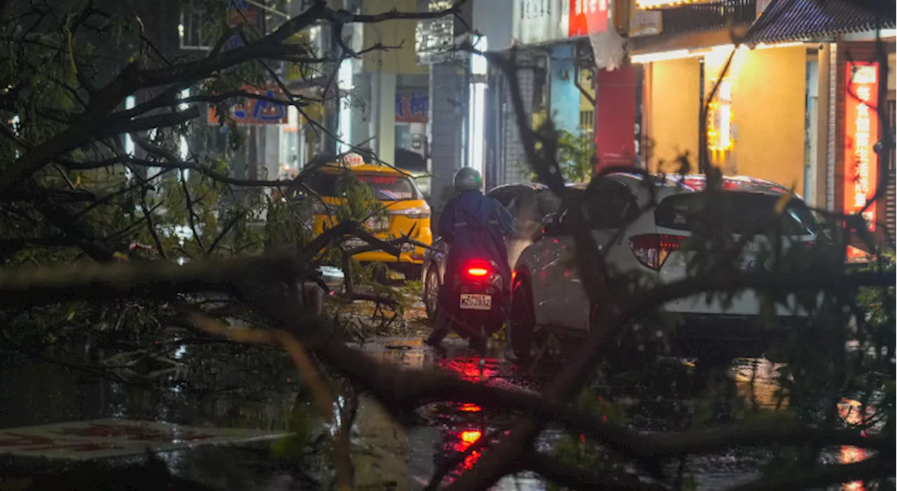 Taiwan shuts down for second day as Typhoon Krathon makes landfall