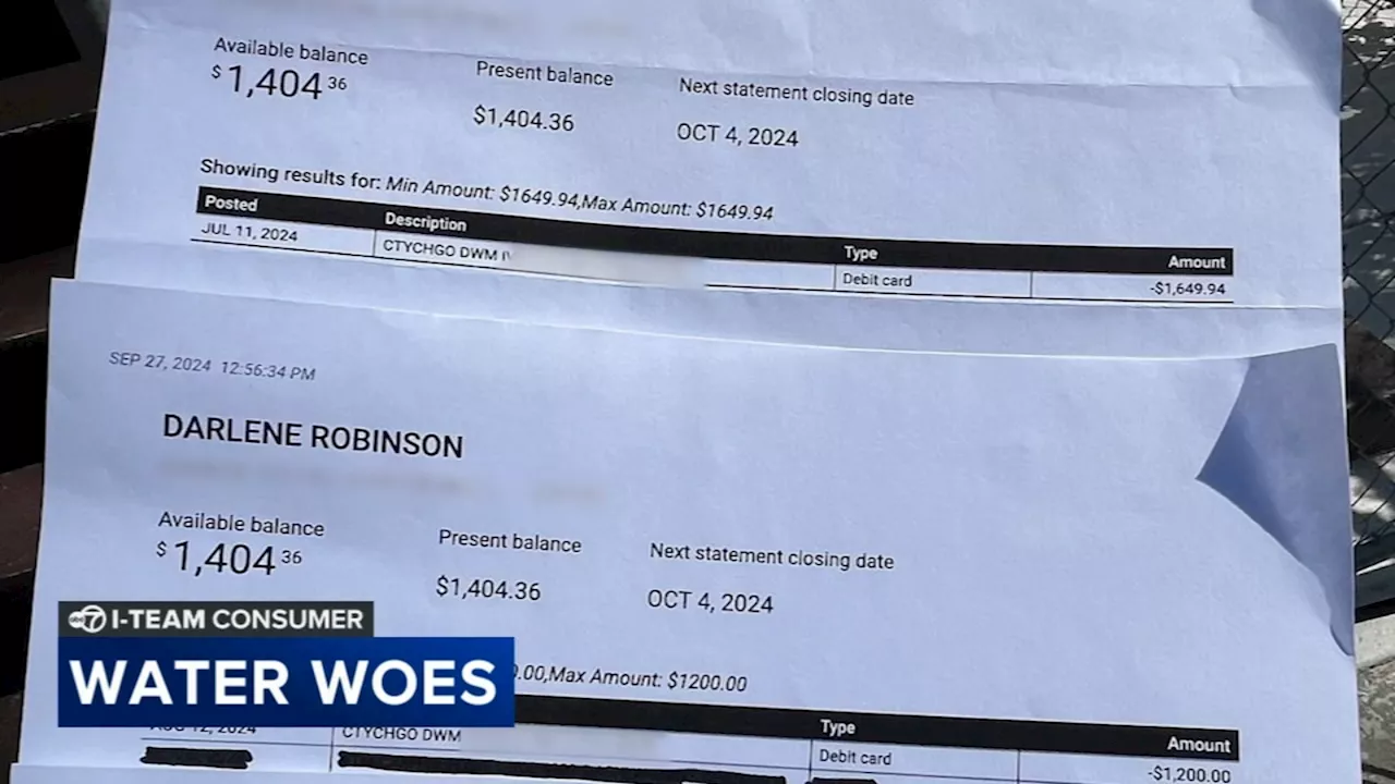 Englewood senior get $36K water bill from city, calls ABC7 for help