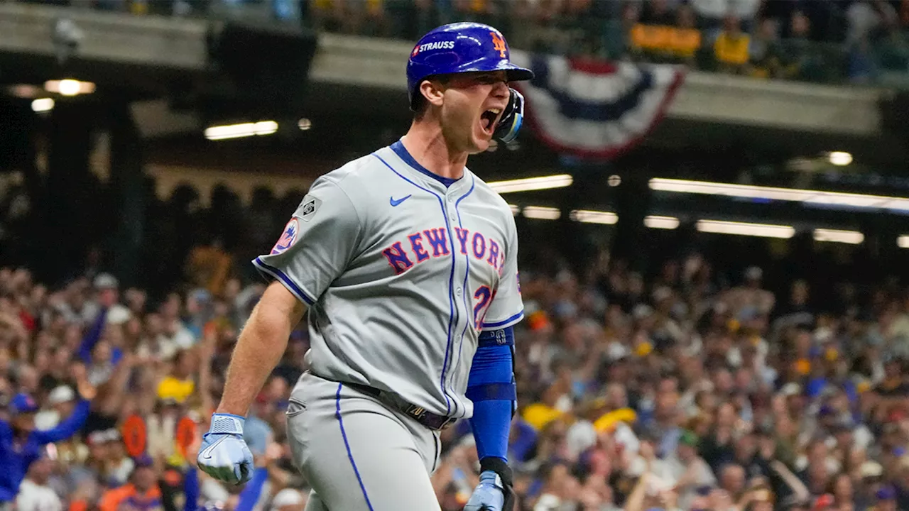 Pete Alonso's go-ahead home run lifts the New York Mets over the Milwaukee Brewers