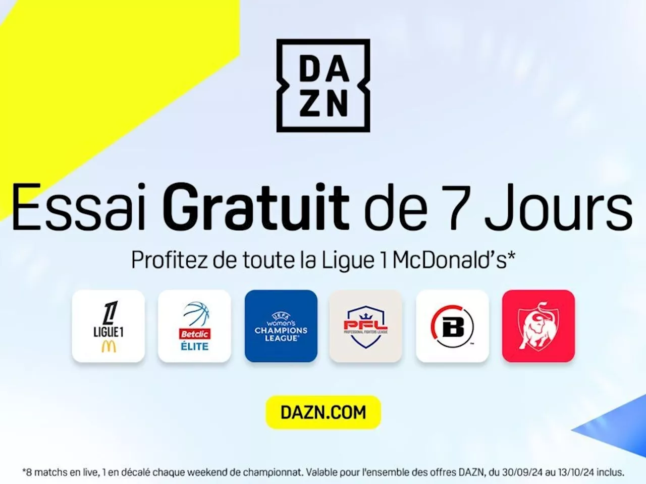 Suivez la Ligue 1 avec cette offre DAZN disponible jusqu’au 13/10