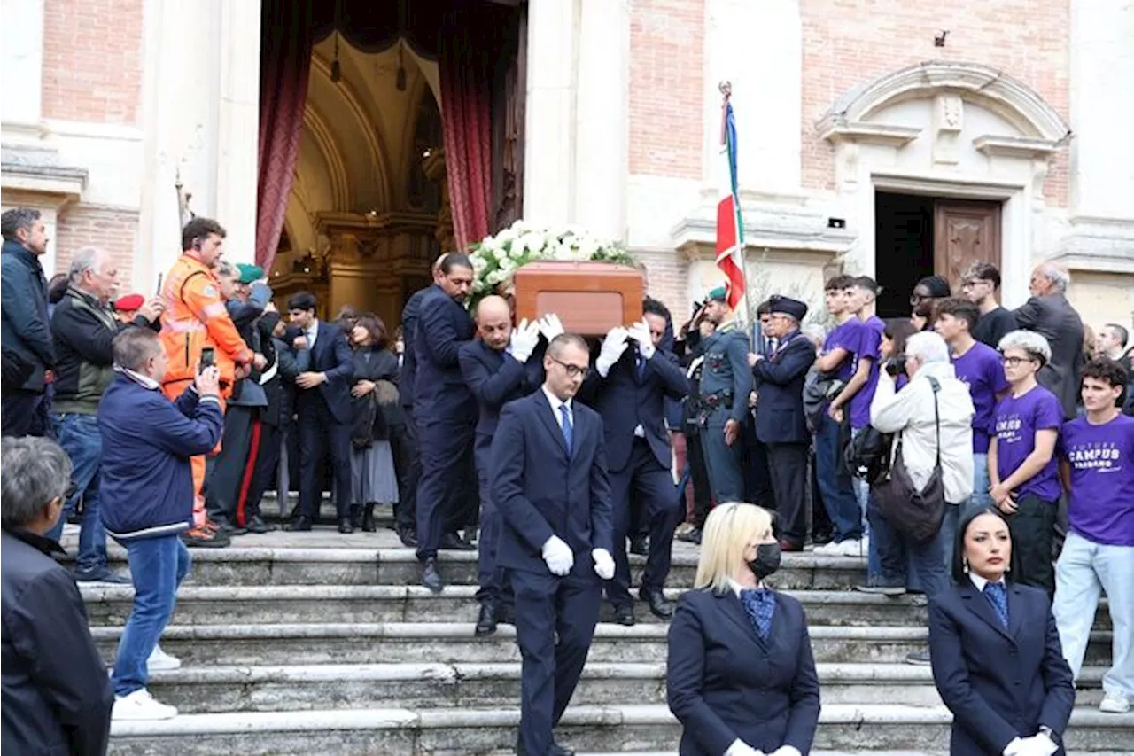 I funerali di Francesco Merloni al duomo di Fabriano