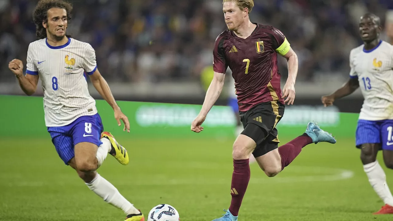 Belgium without Lukaku and De Bruyne for Nations League matches against France and Italy