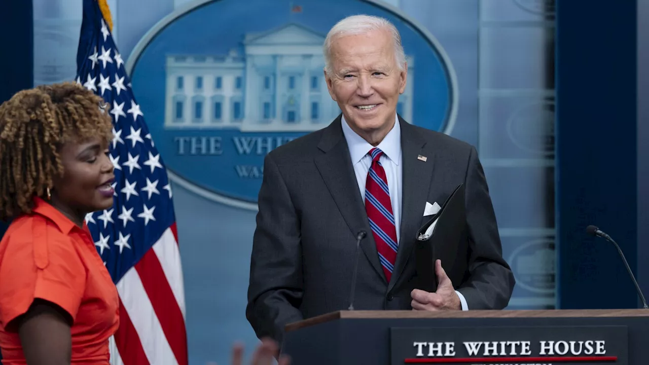 Biden talks election, economy and Middle East in White House news briefing