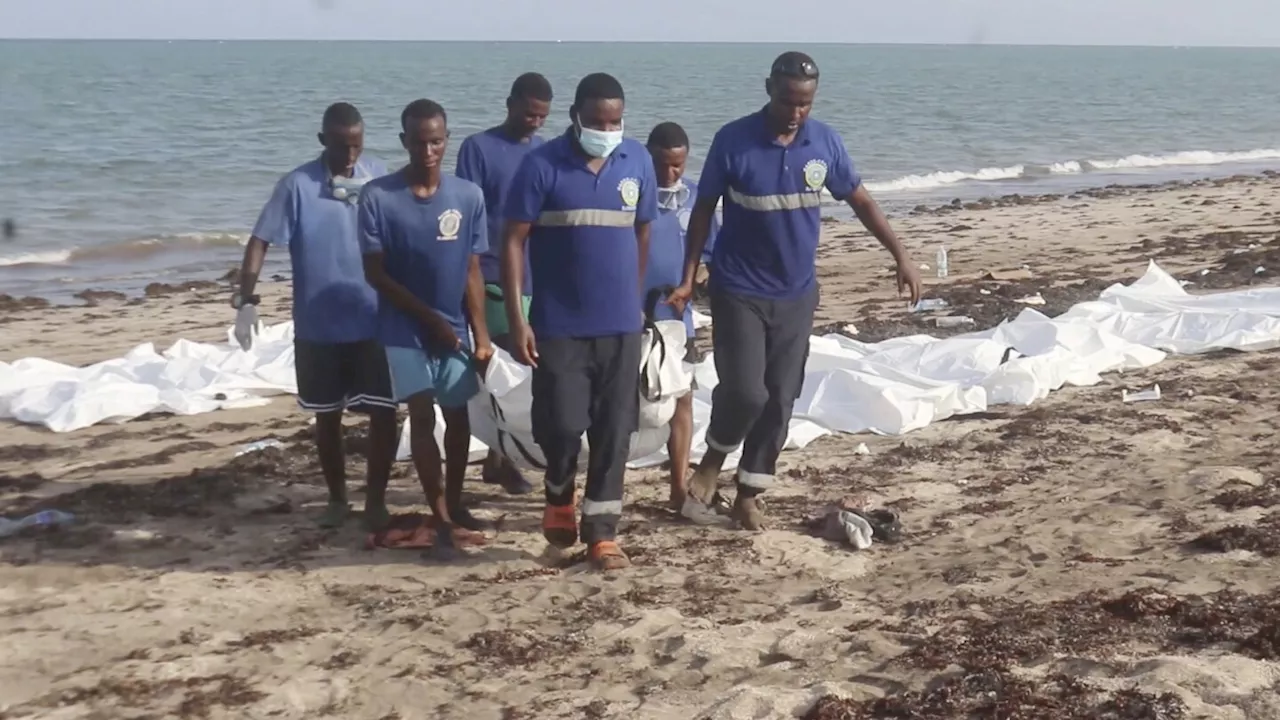 Dozens of migrants still missing off Djibouti's coast after smugglers forced them out of boats