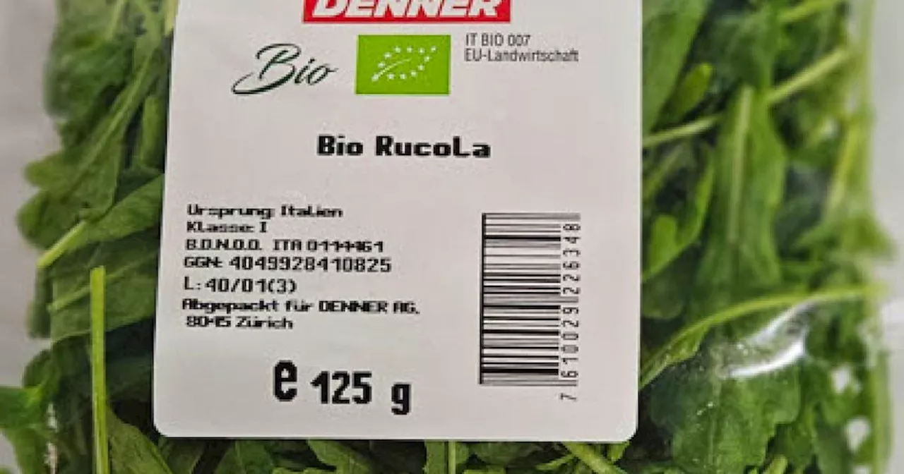 Salmonellengefahr bei Bio Rucola von Migros und Denner