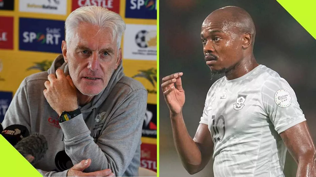 Bafana Bafana Coach Hugo Broos Said a Key Player Missed Out Through ‘Personal Reasons’