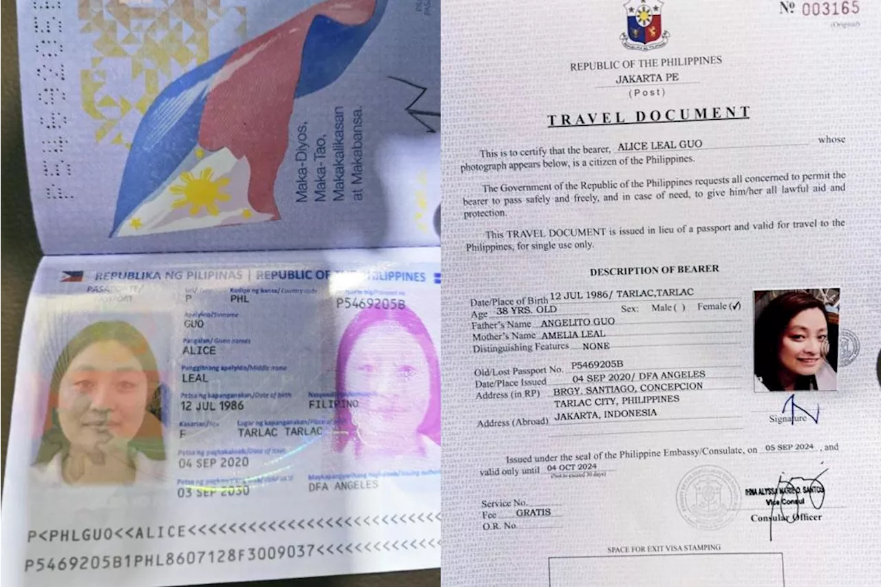 DFA cancels passports of Alice Guo, Sheila Guo, Cassie Ong, 70 other foreigners