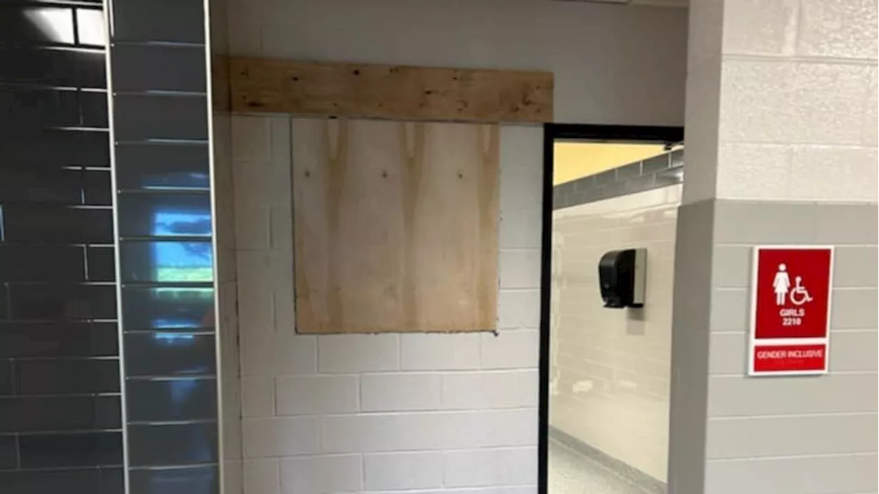 Controversial windows in South Western SD gender-neutral bathrooms now boarded up