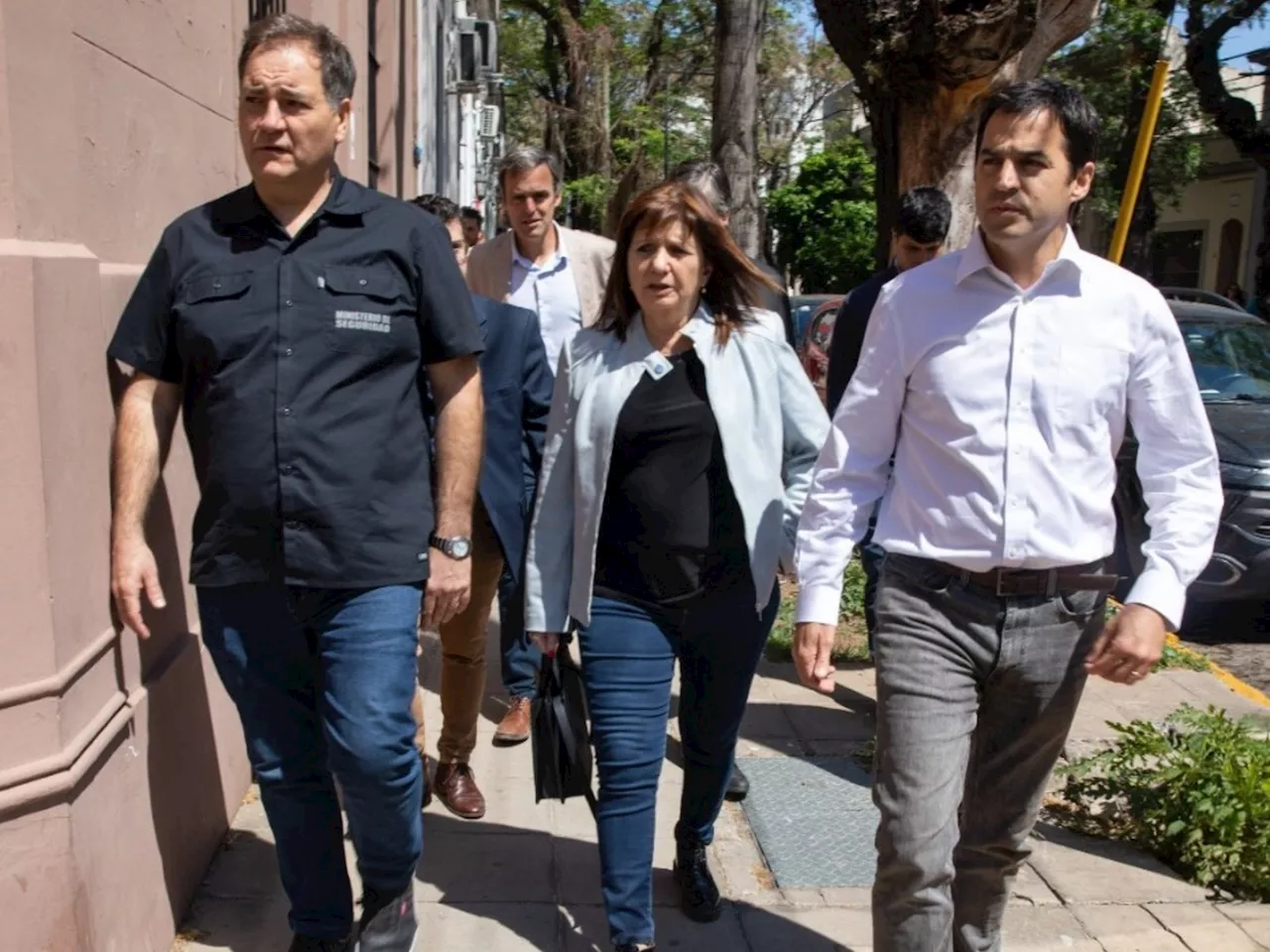 Patricia Bullrich recorrió el túnel cavado para robar un banco en San Isidro