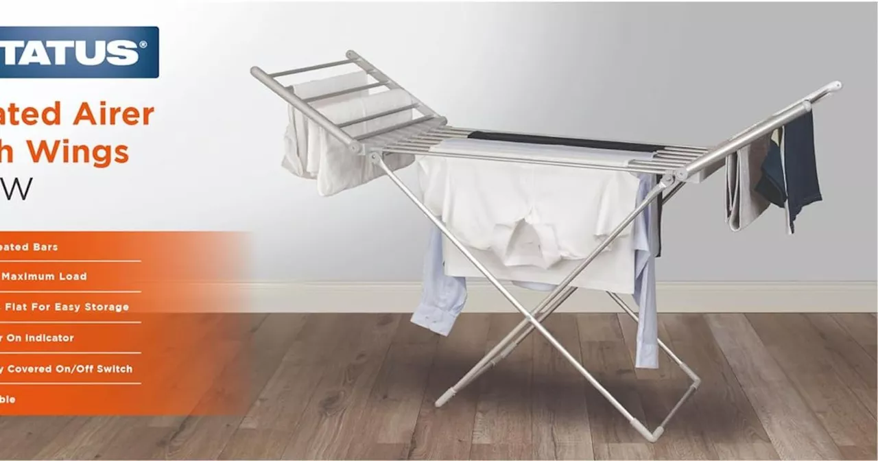 Amazon's £45 heated airer that ' and 'barely costs a thing to run'