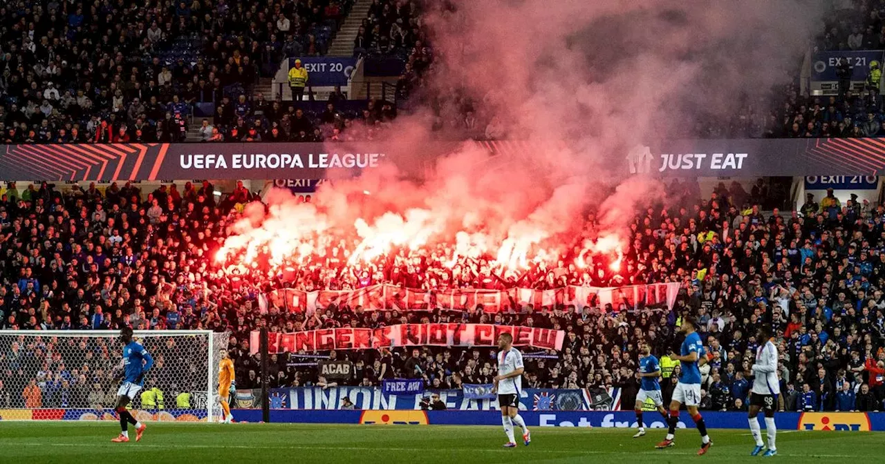 Uefa 'ready' to crack down on Rangers after pyro in Copland Road stand