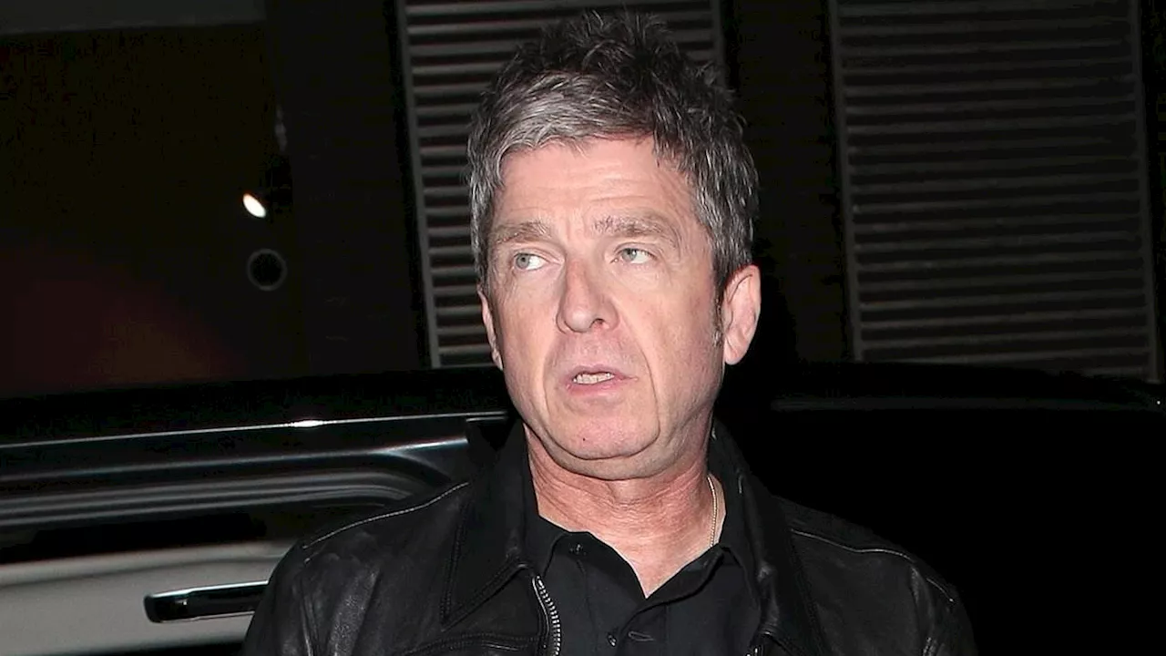 Noel Gallagher makes rare appearance with glamorous girlfriend Sally Mash at the Chiltern Firehouse...