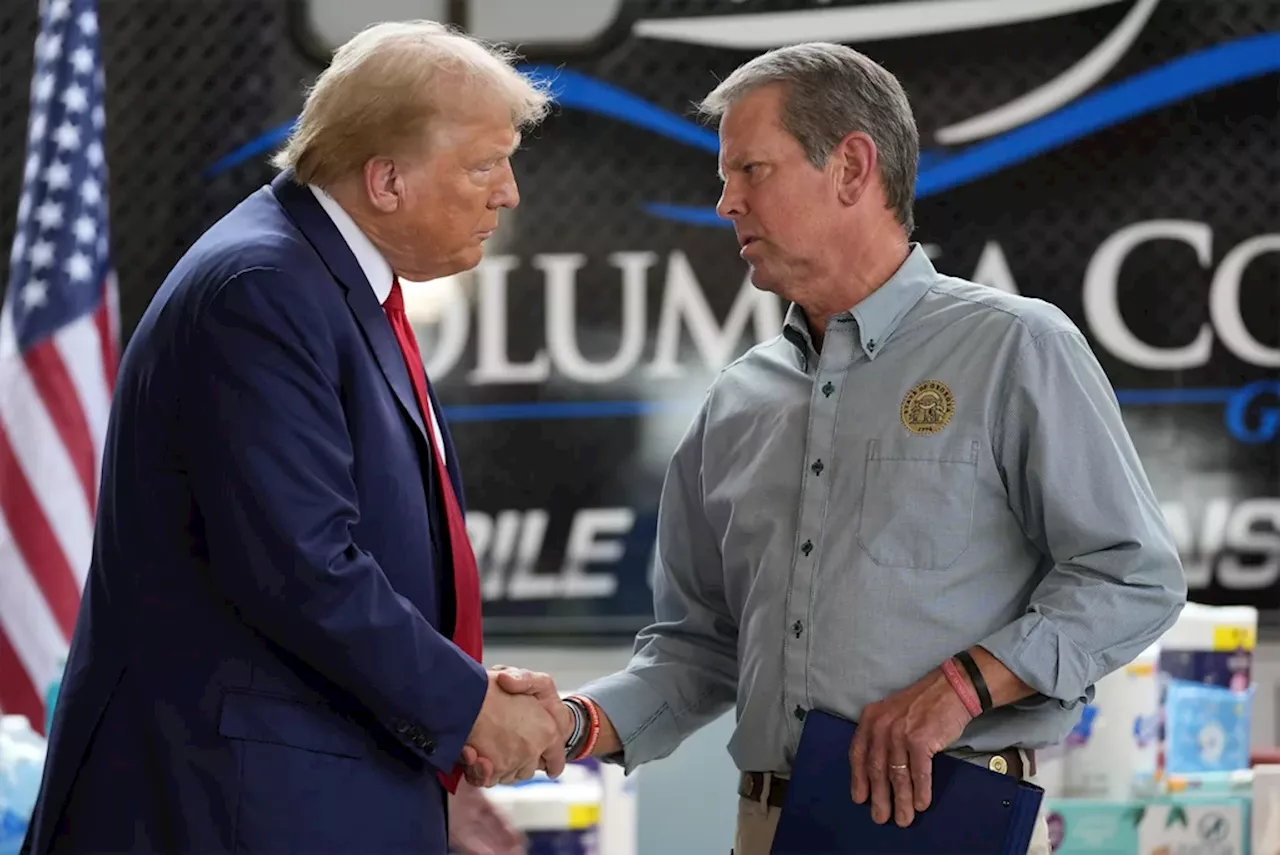 Trump-Kemp feud thaws over Hurricane Helene recovery in Georgia