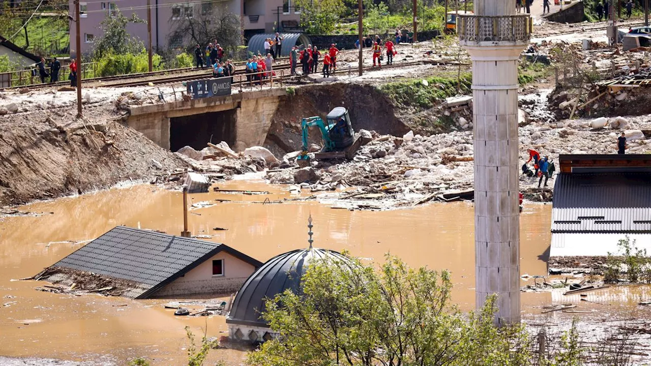 Erdrutsche und Überschwemmungen: Mindestens 18 Tote bei Hochwasser in Bosnien-Herzegowina