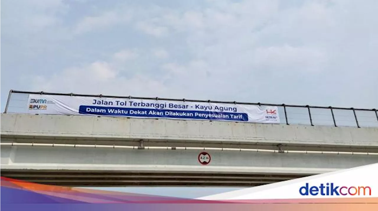 Tarif Tol Terbanggi Besar-Kayu Agung Bakal Naik, Ini Rinciannya