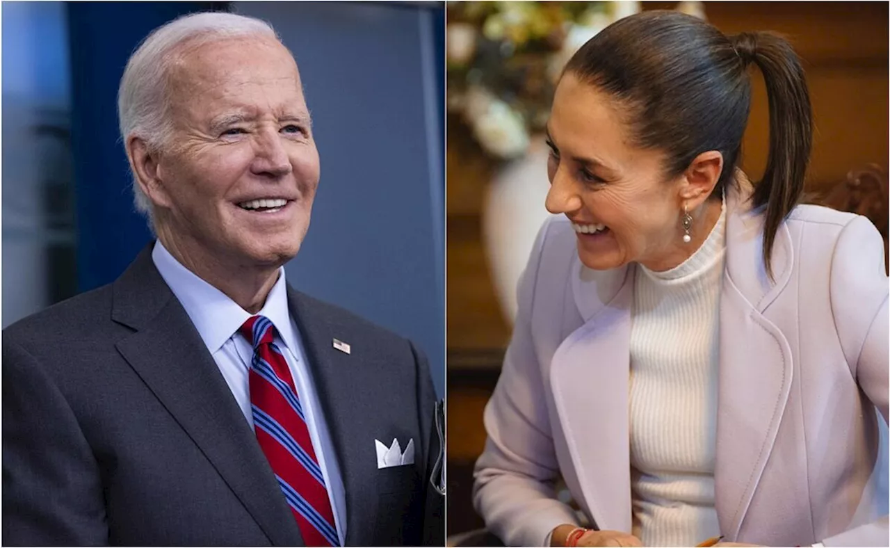 Claudia Sheinbaum recibe llamada de Joe Biden; abordan temas sobre colaboración económica, cultural y comercial