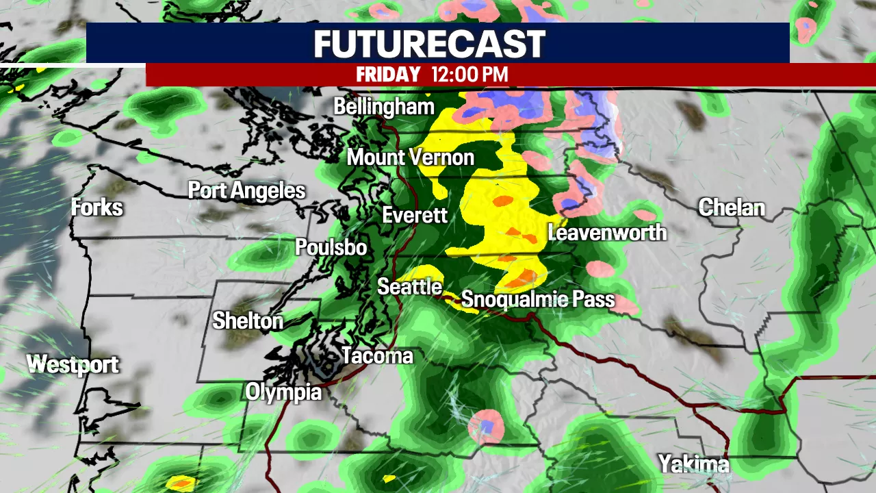 Seattle weather: A wet morning with breezy winds, cooler temperatures Friday