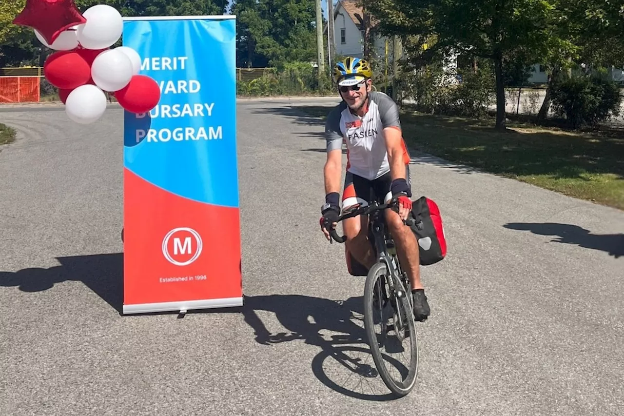 Pitching in: Cycling to raise money for education through the Merit Award Bursary Program