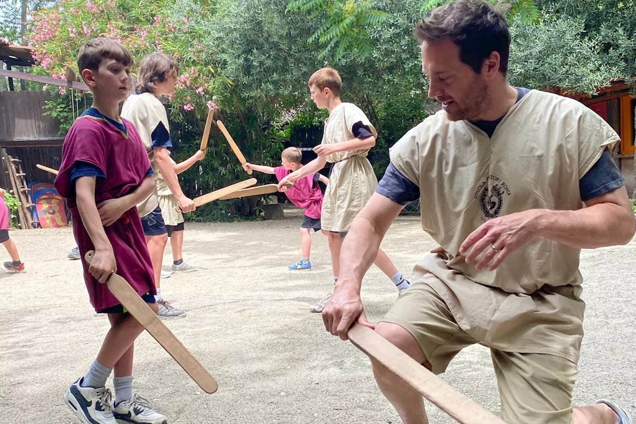 Why I sent my kids to gladiator school in Rome