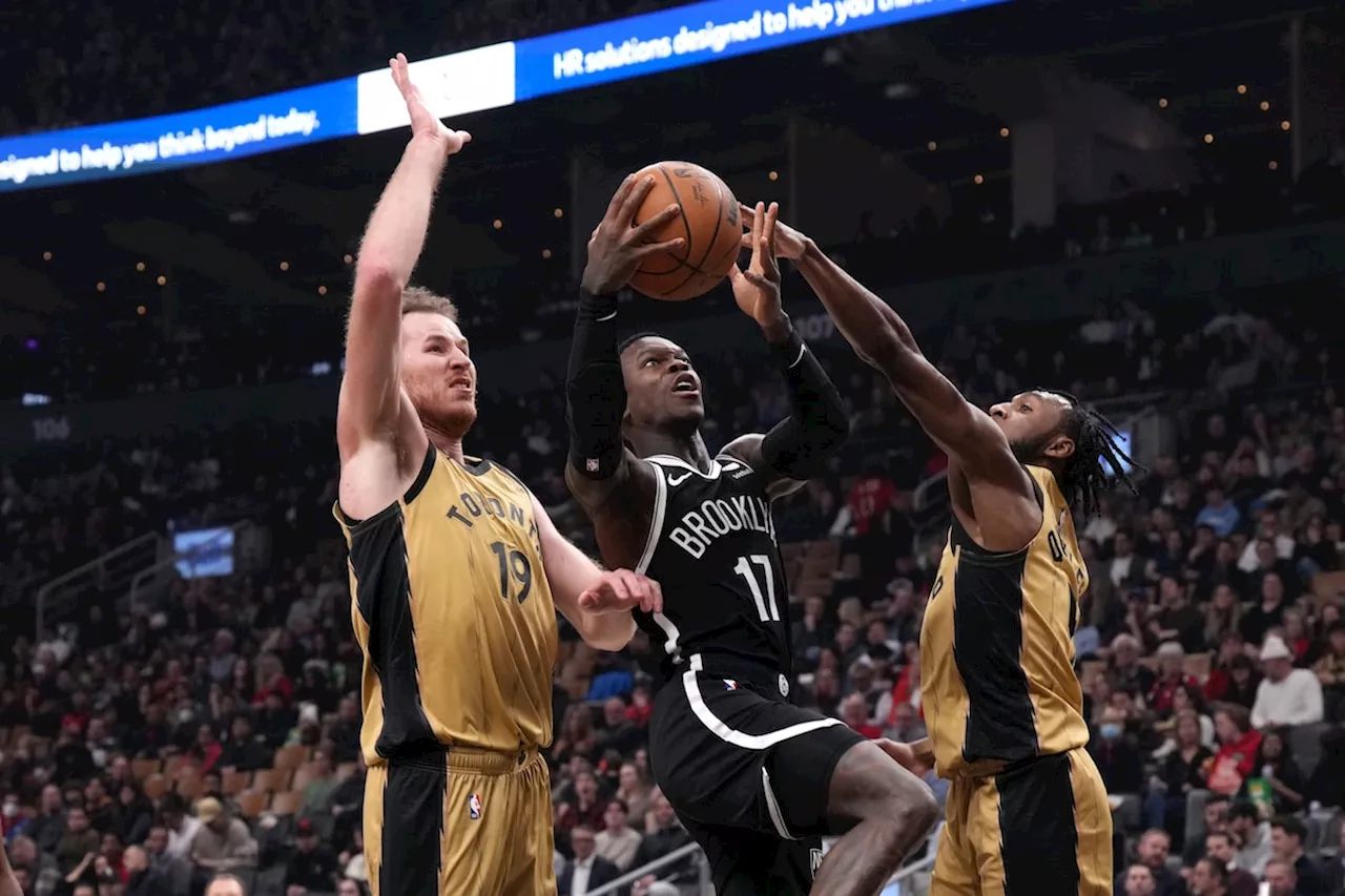 Raptors starters Quickley and Poeltl working on pick-and-roll chemistry