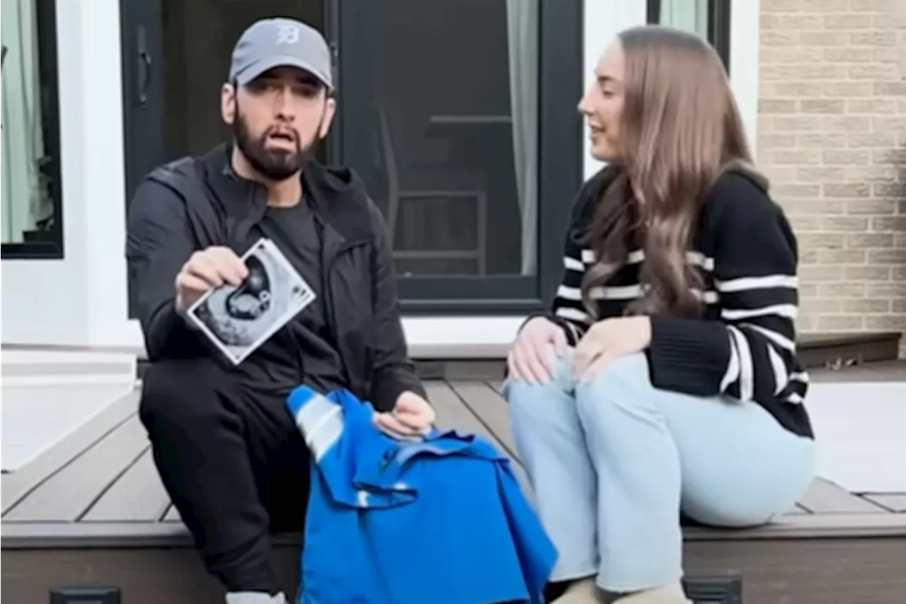 Eminem (51) wordt opa: dochter Hailie verrast rapper in videoclip