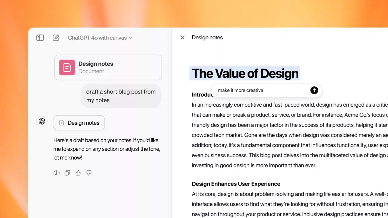 ChatGPT launches special tool just for writers and coders
