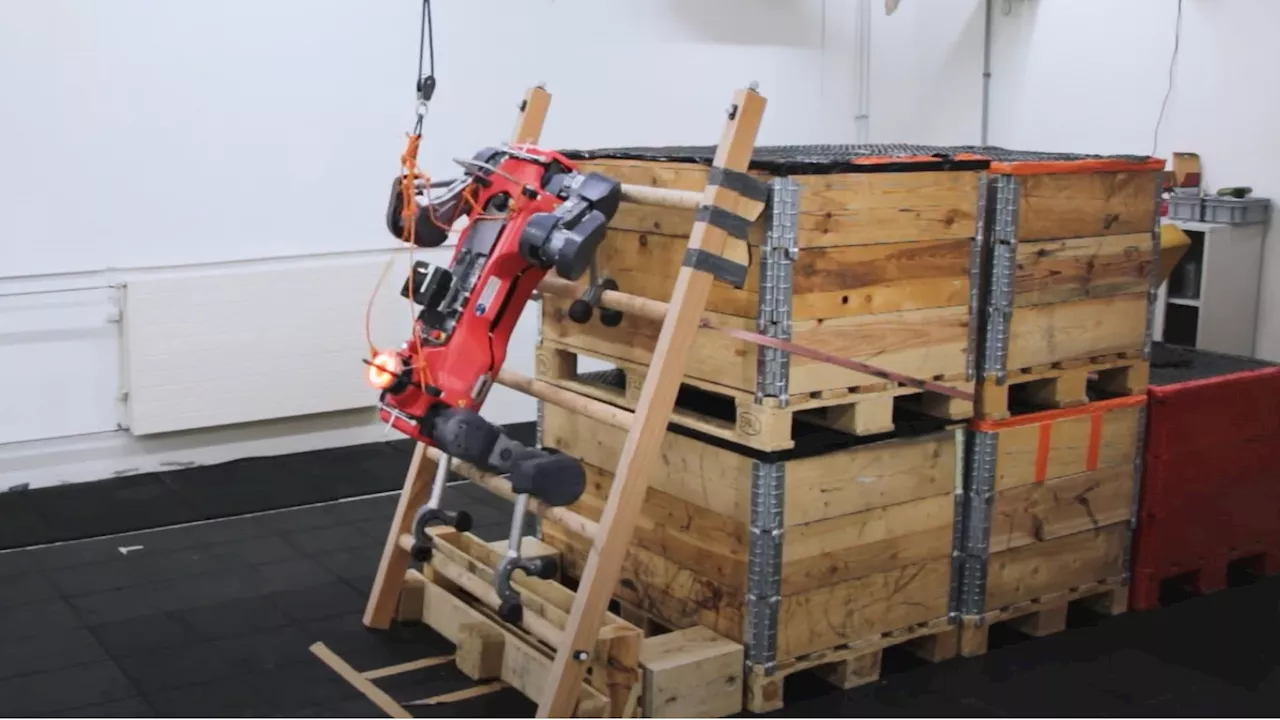 ETH Zurich’s ANYMal robot aces ladders with its custom-built hooked feet